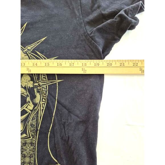 Venum Gladiator Mens Tee Size Small Black Gold Universal Fight Wear Short Sleeve - Picture 7 of 8